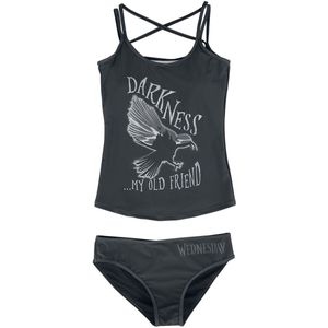 Wednesday Darkness... My old friend Dames Bikini Set - zwart - XL