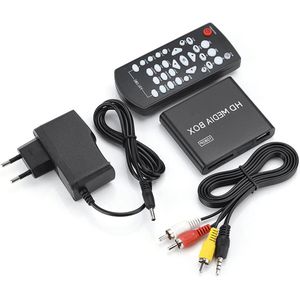 1080p HD HDMI multimediaspeler voor video en tv met USB-drive, SD-kaart en harde schijf ondersteuning EU-stekker