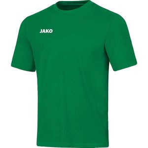 Jako - Base - Sportshirt - Sportgroen - Biokatoen