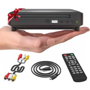 Dvd Speler Met HDMI - Geschikt Voor Divx Ultra, Mpeg1, Mpeg2, Mpeg4 - Full Hd - Regiovrij - Inclusief HDMI En Afstandsbediening - Dvd En Cd Speler - Usb - Inclusief Afstandsbediening - Dvd Films