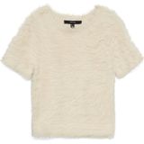 Vero Moda - Vmfluffy Ss O-neck Pullover - Trui - Birch - Dames