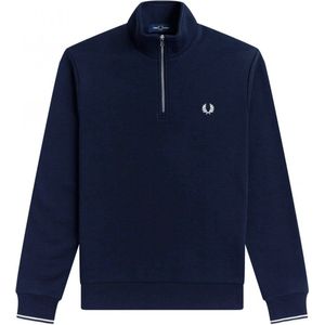 Fred Perry - Half Zip Sweatshirt - Blauw Sweatshirt-S