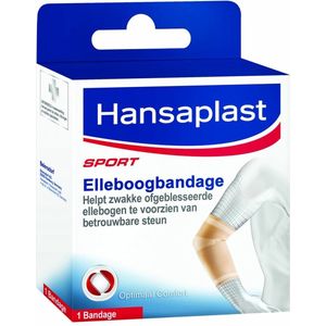 Hansaplast - Sport Elleboogbandage - Anatomische Vorm - Voor Linker- en Rechterelleboog