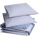 Yumeko overtrekset percal dubbelzijdig lavender/serene blauw 240x220 + 2/60x70 - Bio, eco & fairtrade