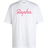 Rapha Cotton Large Logo T-shirt Met Korte Mouwen Wit S Man