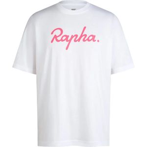 Rapha Cotton Large Logo T-shirt Met Korte Mouwen Wit S Man