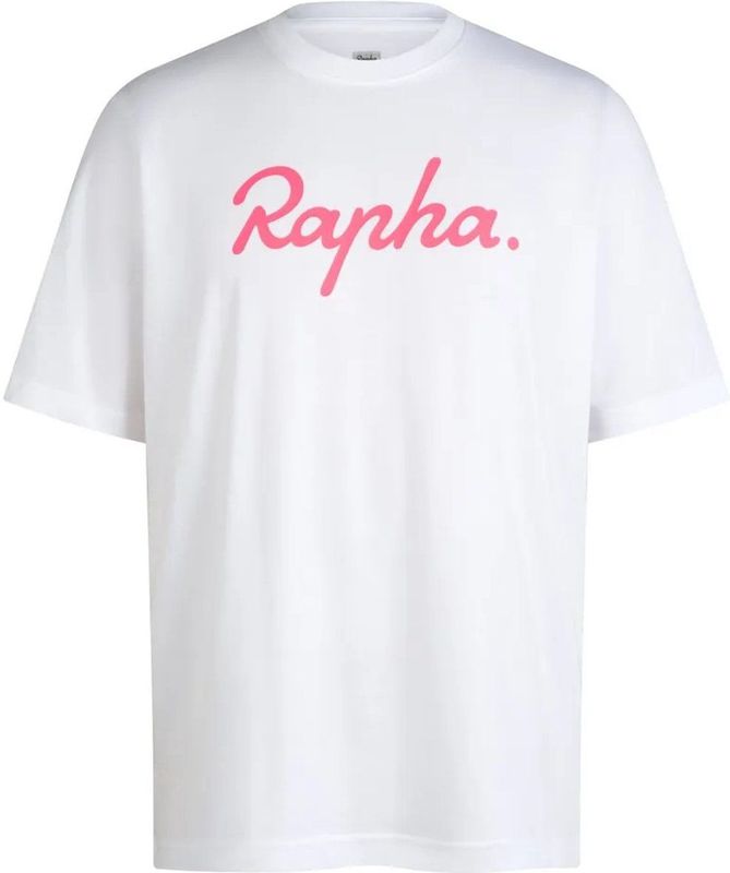 Rapha Cotton Large Logo T-shirt Met Korte Mouwen Wit S Man