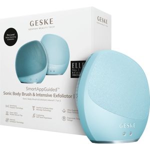 GESKE Sonic Body Brush & Intensive Exfoliator | 7 in 1 | Elektrische borstel voor het hele lichaam | Met SmartSonic-pulsaties | Diepe reiniging, exfoliatie en massage | Ruwe huidverwijderaar