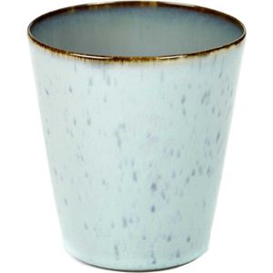 Serax Terres de Rêves Beker - Ø8,5 x H9,5 - Light Blue / Smokey Blue - 8 stuks