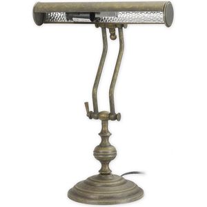 Bankierslamp - Klassiek messing - Tafellamp - 41,6 cm hoog