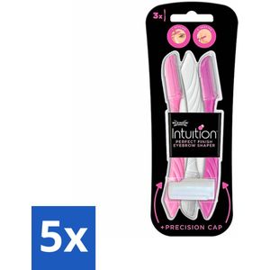 Wilkinson Intuition - Navulmesjes - Wenkbrauw Shaper - Precisie - 3 mesjes - Bulkverpakking - 5 stuks