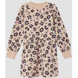 Jurk - Dierenprint - Sweatjurk - Katoenmix - Lange Mouwen