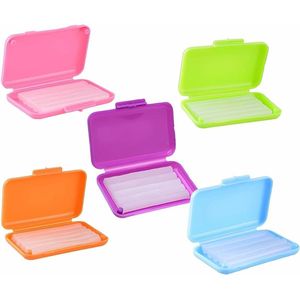 Orthodontische wax in 5 kleuren en smaken, 25 stuks voor verlichting van irritatie en pijn bij beugels, eenvoudig aan te brengen en comfortabel in gebruik