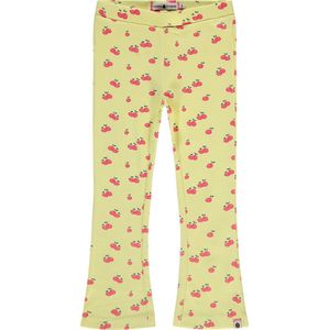 Stains and Stories girls rib pants flared Meisjes Broek - yellow - Maat 122