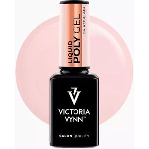 Liquid Polygel Rose Air nr 04 Victoria Vynn 15ml Hema/DiHema vrij gelnagels - gel - liquidgel - polygel - nagels - manicure - nagelverzorging - nagelstyliste - buildergel - builder - uv / led - opbouwnagels - 15ml - Caramdia