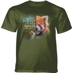 T-shirt Protect Red Panda Green XL