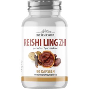 Herbes D'elixir Reishi Ling Zhi Capsules - 90 Stuks - Reishi Extract - Ondersteunt Immuunsysteem