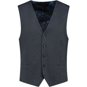 Gents - Gilet heren - Gilet - Polyblend - Blauw-Grijs - Maat 54/XXL