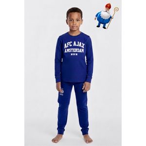 AFC Ajax Pyjama | Blauw | Maat 104/110 | Lange mouw | 100% katoen
