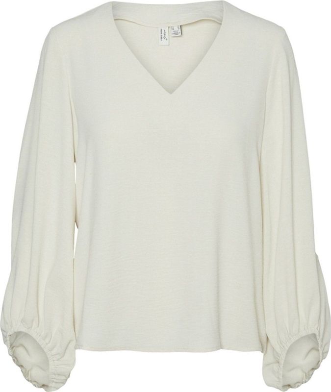 Vero Moda vmolivia l/s v-neck top wvn btq ga 10315119 birch