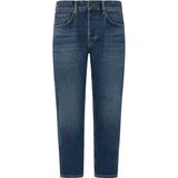 Pepe Jeans - Hw3 - Jeans - Blauw - Midden Taille - Taps Toelopende Been