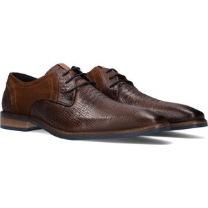 Mazzeltov 3967 Nette schoenen - Veterschoenen - Heren - Cognac - Maat 46