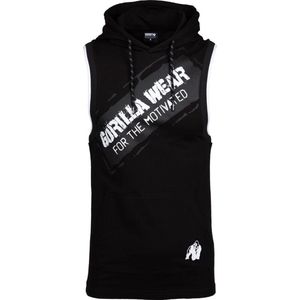 Gorilla Wear Loretto Hooded Tank Top - Zwart - XXL