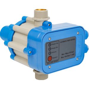 Elektronische drukschakelaar Voor pomp controle Waterpomp Blauw 1.5bar-6bar kabel niet inbegrepen