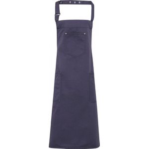 Schort/Tuniek/Werkblouse Unisex One Size Premier Steel 100% Katoen