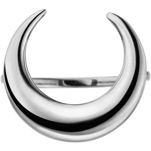 Victorious Dames Ring Zilver – Halve Maan – Maat 52 (16.5mm)