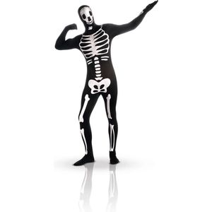 Halloween kostuum tweede huid skelet fosforescerend - Verkleedkleding - Medium