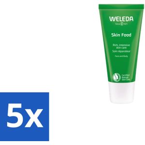 5 x WELEDA - Crème - Skin Food - Droge huid - 30 ml - Biologische Crème - Multifunctionele Crème - Viooltje - Calendula - Kamille