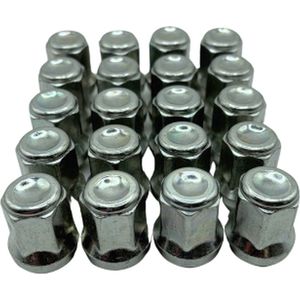 Dragonslock Moeren - Moeren Set Ford Puma vanaf 2019 - Verzinkt - 20 st.- M12x1,5 - Draadlengte 27mm - Hex 18
