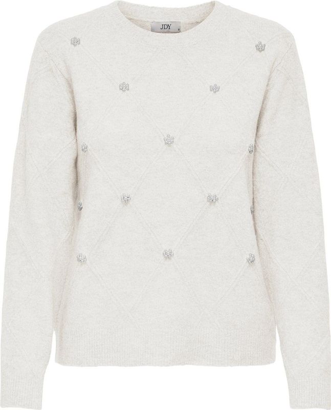 Jacqueline de Yong - Jdybella Life Struct Pearl - Trui - Cloud Dancer - Dames