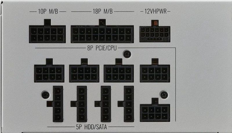 Cooler Master - MWE Gold 1050 V2 - Voeding - Wit - ATX12V 3.1 - 80 Plus Gold - 1050 Watt