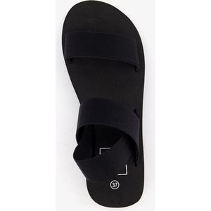 Dames sandalen met plateauzool zwart - Maat 39