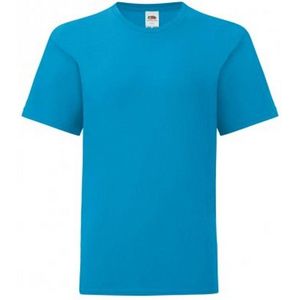 Fruit Of The Loom Iconisch T-shirt  Kinderen / Kinder (Azuurblauw)