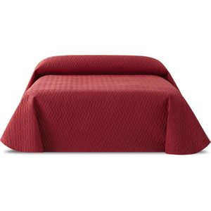 Waterproof bedsprei - Urine bestendig - Bedmaat 120 cm Spreimaat 200x270 cm - Rood