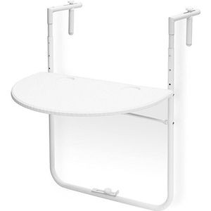 Balkontafel Hangend - Inklapbare Balkontafel - Tafel Voor Aan Het Balkon - Hangende Balkontafel - Weerbestendige Balkontafel - Wit