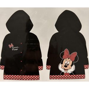 Regenjas kind Minnie Mouse zwart maat 104/110