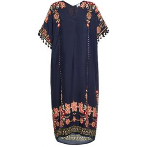usha - Midi-jurk - Viscose - Met Scoop Hals - Bloemenprint