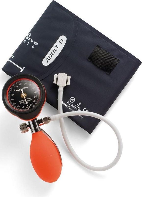 Welch Allyn - DuraShock DS55 - Handmatige Bloeddrukmeter - Rood - Schokbestendig