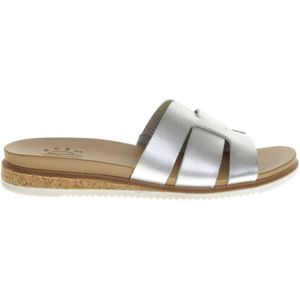 Skechers - Desert Kiss - Slippers - Zilverkleur - Sandaal met Voetbed