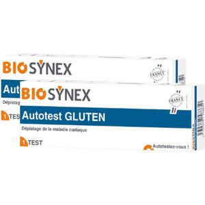 BioSynex Self-Test Glutenintolerantie - Betrouwbare Coeliakie Test Kit - Snel Resultaat - 96,7% Betrouwbaar - Detecteert Antilichamen - 2 stuks