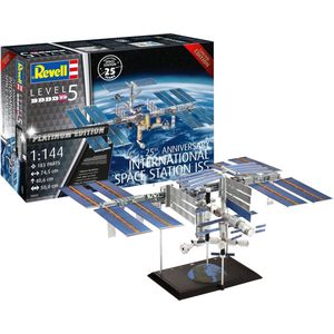 1:144 Revell 05651 25th Anniversary - Space Station ISS - Geschenkset - Platinum Edition Plastic Modelbouwpakket