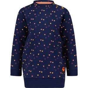 4PRESIDENT Meisjes jurk - Big Hearts AOP - Maat 74 - Meisjes jurken