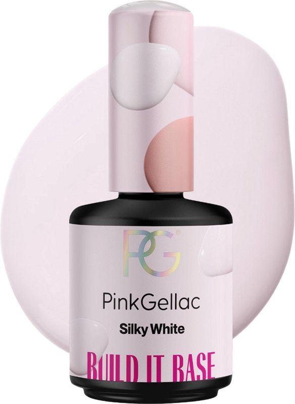 Pink Gellac - Build it Base Silky White - Witte Gellak - 15 ml