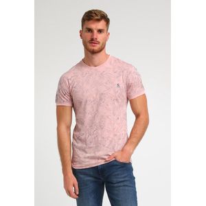 Gabbiano T-shirt T Shirt Allover Print 154915 719 Dusty Coral Mannen Maat - L