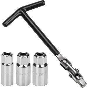Spark Plug Wrench 16/18/21mm - Universele Set voor Auto's en Motorfietsen - Hoogwaardige Gereedschappen