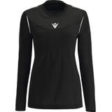 Macron Stephanie Scheidsrechtersshirt Lange Mouw Dames - Zwart / Wit | Maat: L